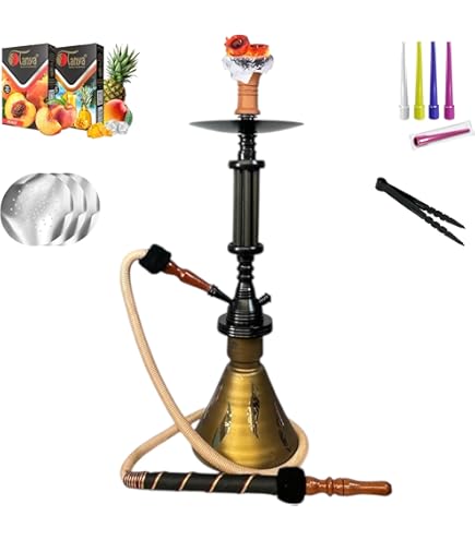 Amazon.com: Zebra Smoke Decorative Hookah Set Black Pistol Design